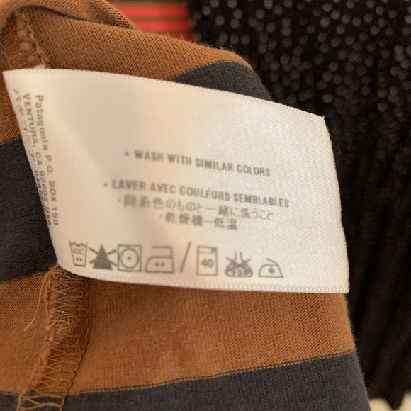 Patagonia Rare Unique "Vintage" (2012ish?) CowlNeck Striped Sleeveless Sundress - Picture 8 of 9